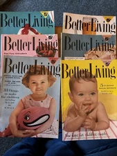 Six BETTER LIVING Magazines, 1953 and 1954