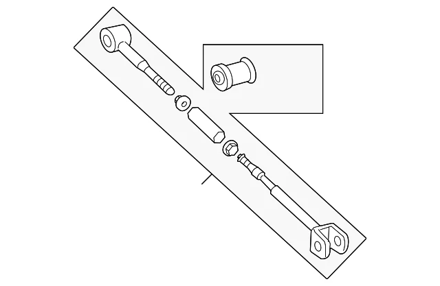 Brazo de control de suspensión trasera ajustable lateral R Toyota Highlander OEM/Nuevo Foto 2 de 3