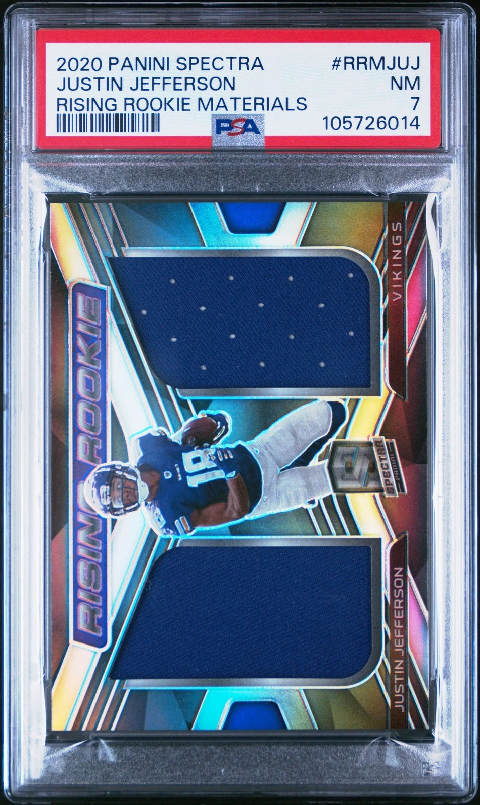 Justin Jefferson Panini Spectra Rising Rookie Materials #RRMJUJ Base