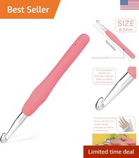 Durable 8 mm Aluminum Crochet Hook - Perfect for Beginners and Enthusiasts