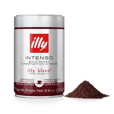 Illy Intenso Ground Coffee Bold Roast 100 Arabica Espresso 8.8 oz Exp 06/2027