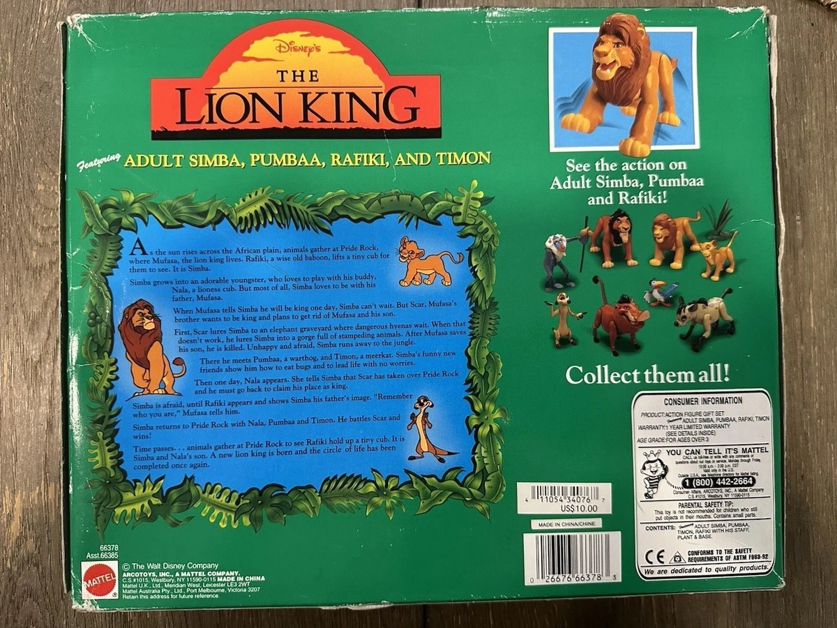 Mattel Disney's The Lion King Action Figure Gift Set Simba Scar