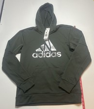 NWT Adidas Size- Small Olive Green Aeroready Game And Go Camo Logo Hoodie