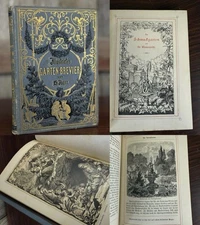 Antique 1880 Garten Brevier Otto Spamer Illustrated Decorative Gold Gilt HC Book