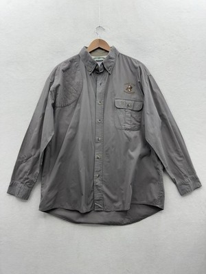 Bob Allen Men's Large Safari Club International Quilted Shooting Shirt Flawed