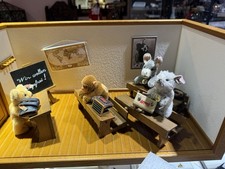 STEIFF SCHOOL ROOM Diorama BOX STEIFF CLUB EDITION 2007 4 Animals