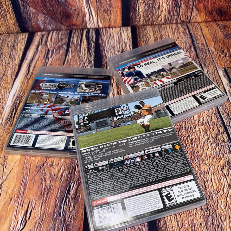 Sony Playstation 3 PS3 Baseball MLB The Show 11 12 and 15 Sports Game Lot - Image 3 of 4