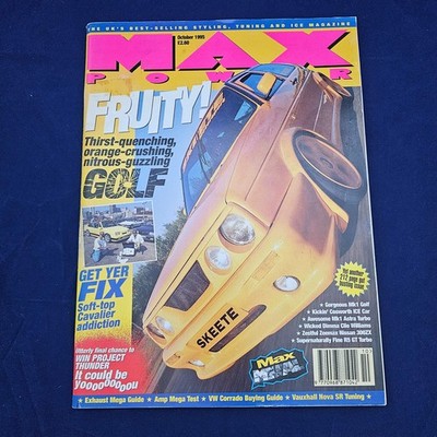 Max Power Magazine October 1995 (1329) Dimma Clio Williams Mk1 Golf Zeemax 300ZX