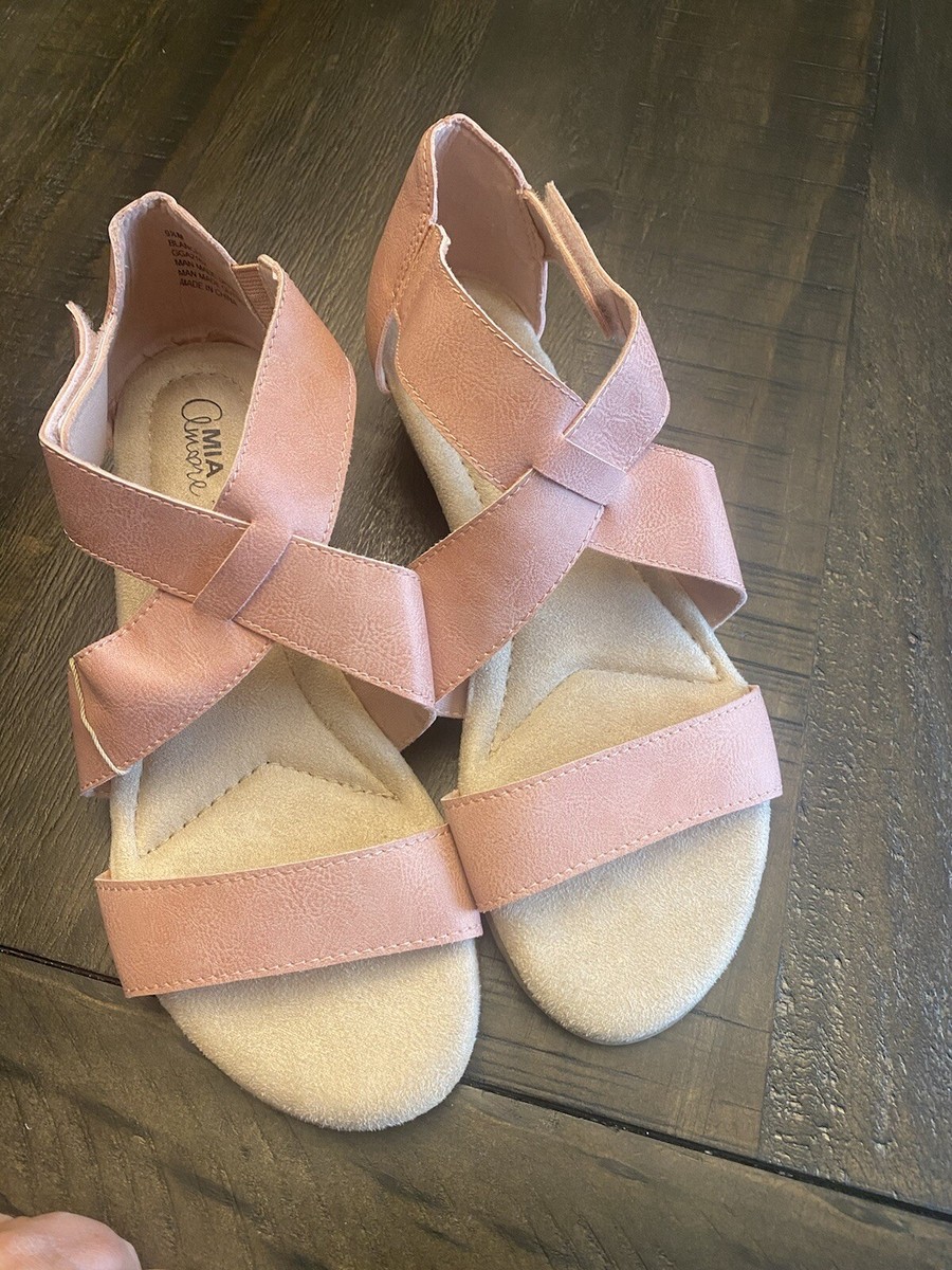 New Womens Mia Amore Memory Foam Comfort Sandals Rose Pink 9.5 | eBay