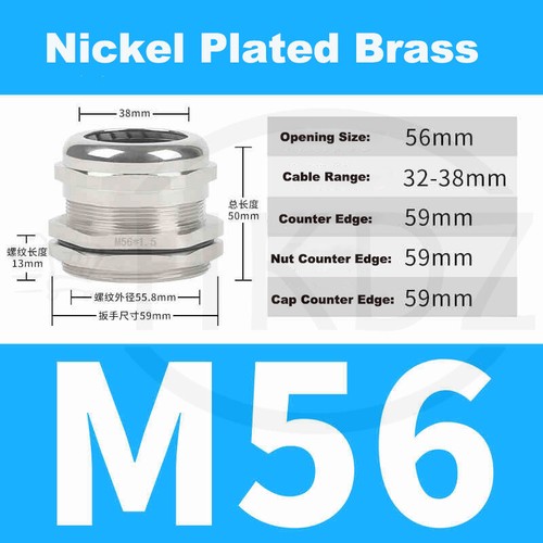 Kabelverschraubung PG7-PG63 Metrisch Metal Verschraubung M10-M100 Edelstahl IP68 - Bild 47 von 118