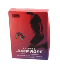Jump Rope for Fitness Workout, Exersise Tange-Free Hand Grip 10 ft Black