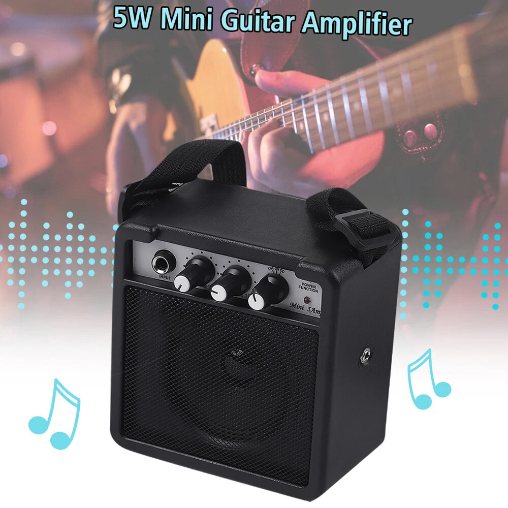 5W Mini Guitar Amplifier Amp Speaker with 3.5mm 6.35mm Inputs 1