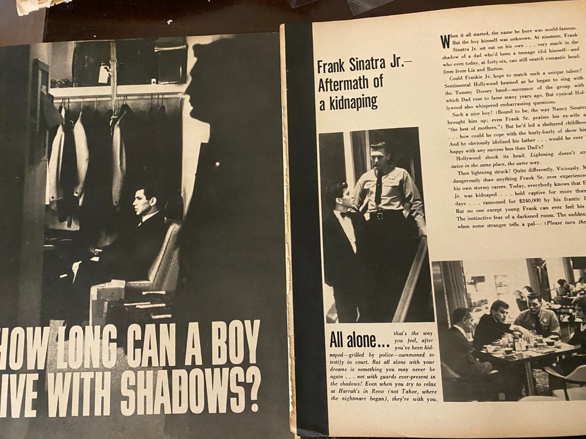Frank Sinatra Jr., Two Page Vintage Clipping | eBay
