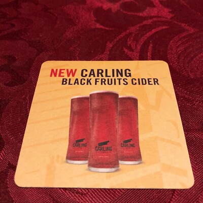BREWERIANA - CARLING - BLACK FRUITS CIDER - BEER MAT - T78