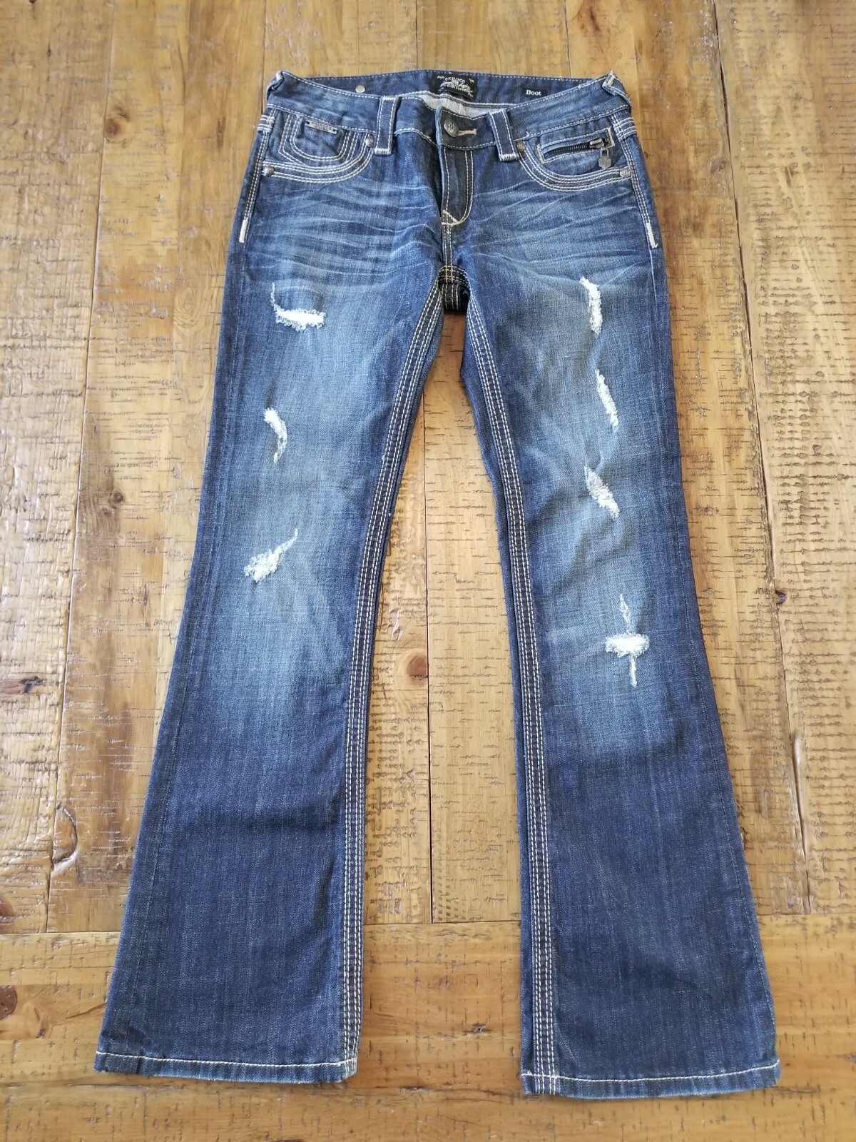 Rerock For Express Bootcut Jeans Womens Size 2 Inseam… Gem