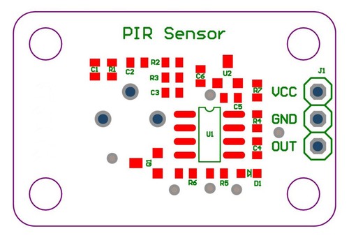Sensor Pyroelectric Infrared sensor Human Body Detecting PIR Motion 11050 A3GS - Picture 5 of 6