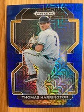 2022 Prizm Draft Picks Baseball Blue Mojo #PDP36 Thomas Harrington