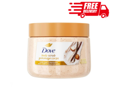 Dove Body Scrub, Exfoliate and Nourish Skin, Vanilla 15 Oz