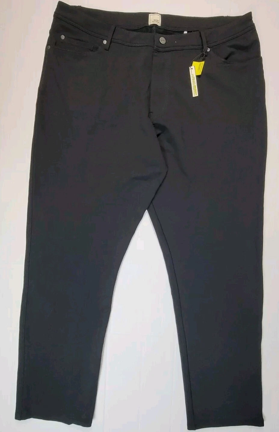 Swet Tailor Pants Men’s 40x32 All In Chino Cotton Spandex Blend Stretch Black