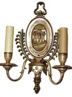 Pair (2)  E. F. Caldwell Bronze Sconces With Silver, Gold Back Plate. Offers! — photo 7