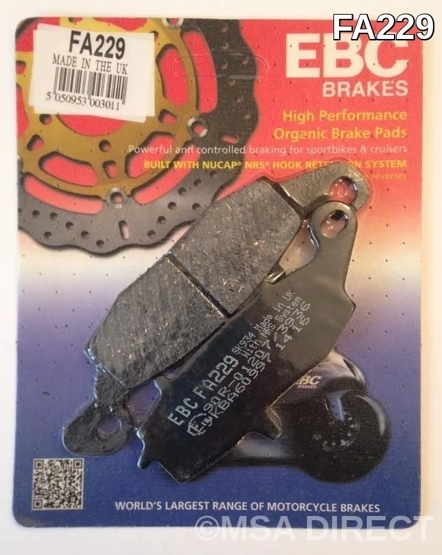 EBC Organique Avant Disque Frein Coussinets (1 Set) Pour Kawasaki KLR650 (1995 À - Photo 2/4
