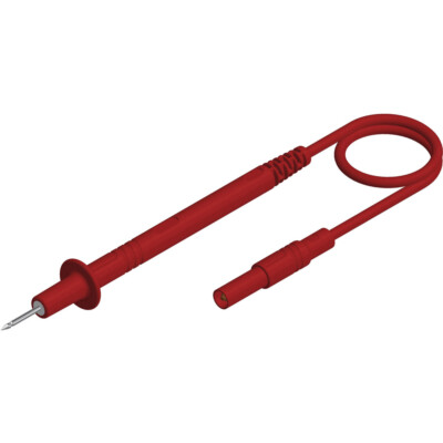 SKS Hirschmann PL 2700 S rt Messleitung Prüfspitze 4 mm-Stecker 1.00 m Rot 1 St.