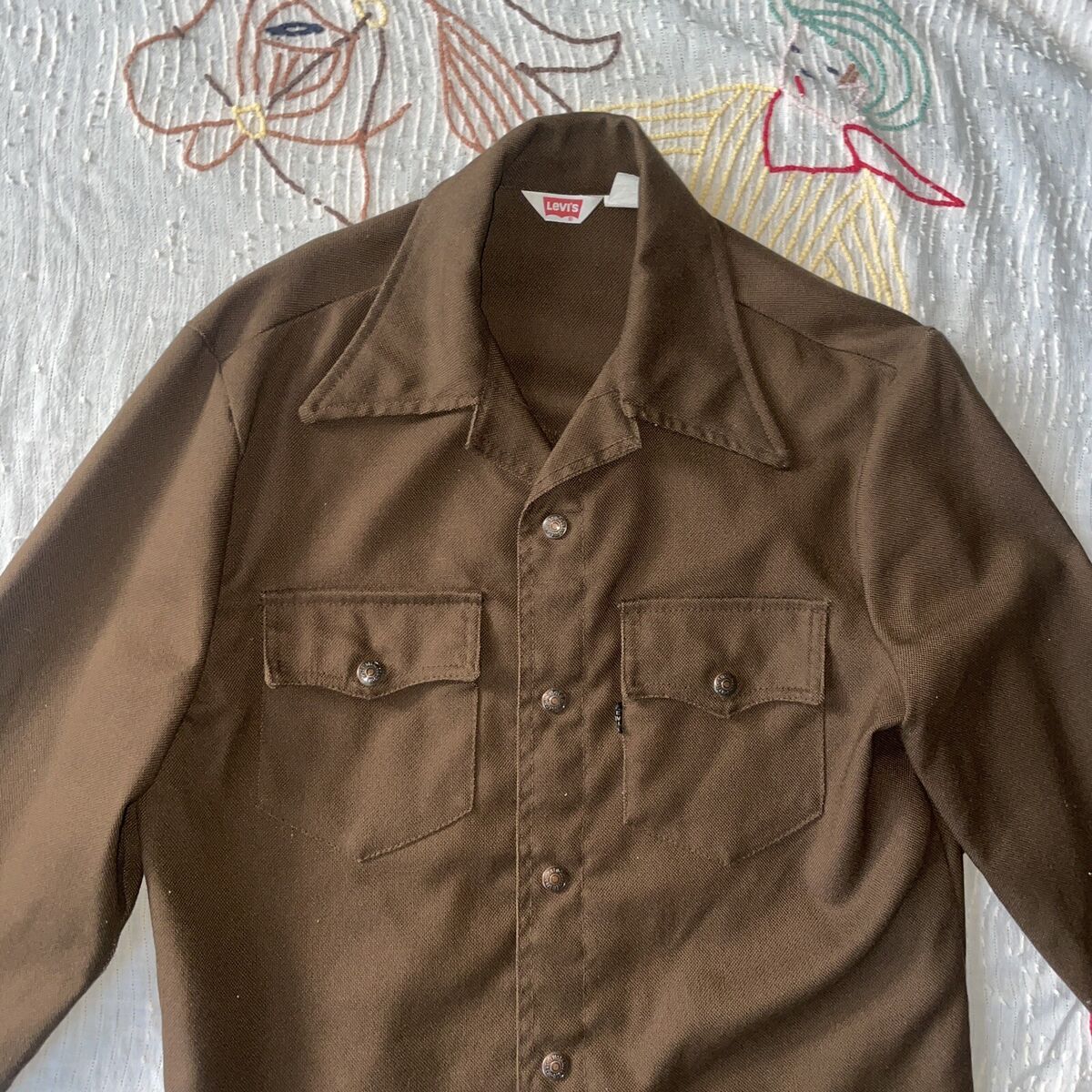 Vintage 70s Levis Big E Black Tab 60517-4427 Type 2 pocket Vintage 70s Levis Big E Black Tab 60517-4427 Type 2 pocket