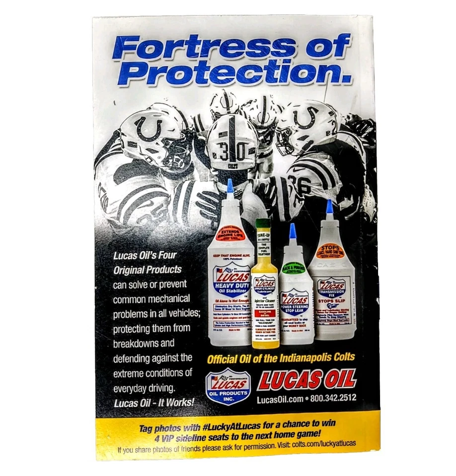 Malik Hooker Scout Indianapolis Colts Football Game Program 2019 Vol. 12 Issue 1 - Image 2 of 4