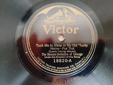 78 RPM Benson Orchestra of Chicago VIC 18820 Wabash Blues 1921 EXC