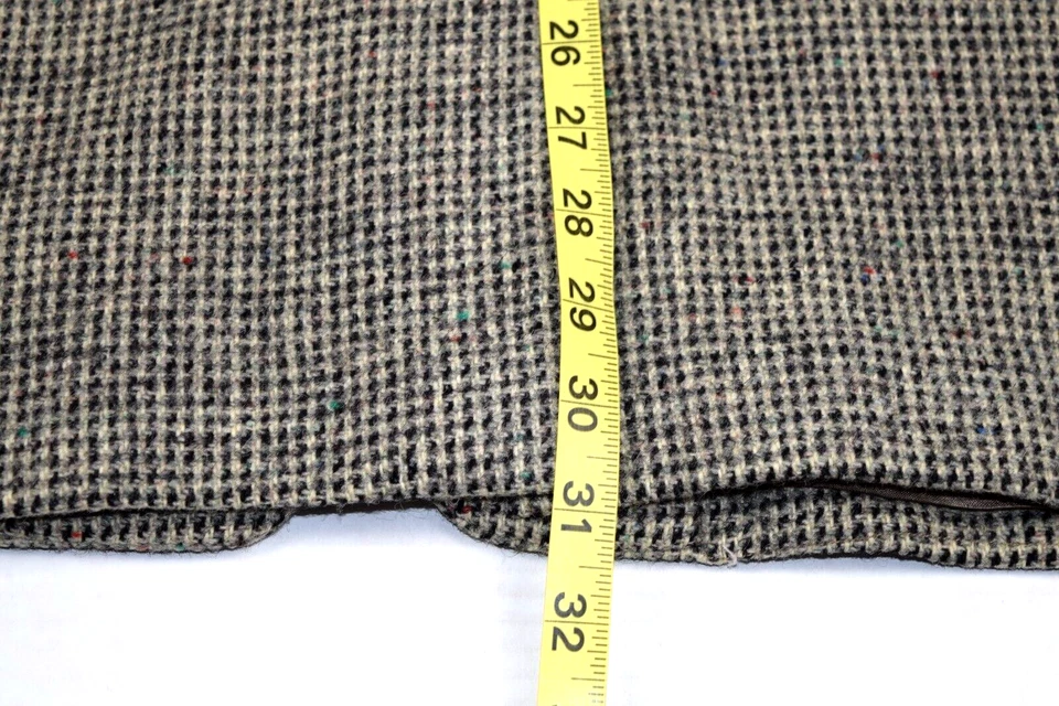 Blazer Abrigo Deportivo Harris Tweed De Colección Talla 40R Años 40 Pata de Gallo Donegal Beige Reino Unido Foto 4 de 4