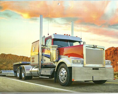 ''buy 1 get 1 free'' Semi trailer Big Rigs 18 wheeler Trucks 2025 wall calendar
