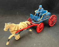 Cast Iron Horse Drawn Wagon with Police Chief