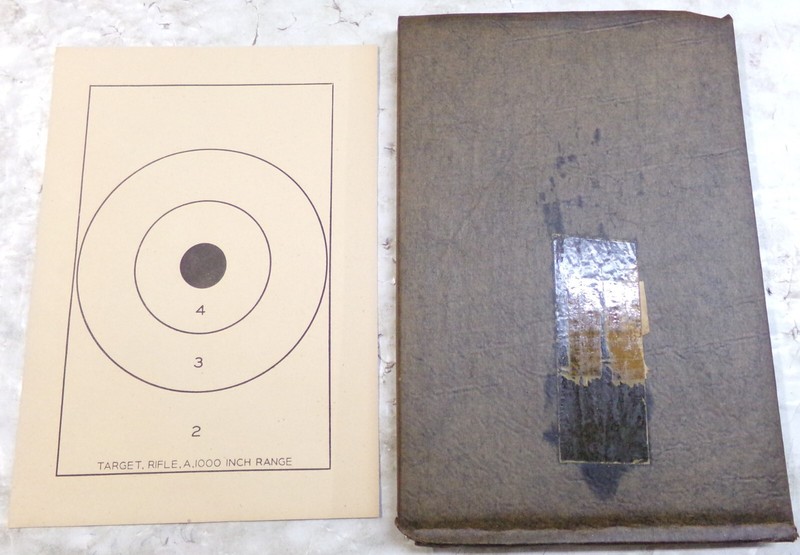 1 Package of Water-Proof Sealed Paper Targets for Rifles, Made 1956        #2830