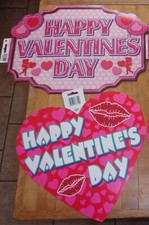 20 Beistle Valentines Day Diecut Cutouts Decorations - 10 Each Hearts  Banners