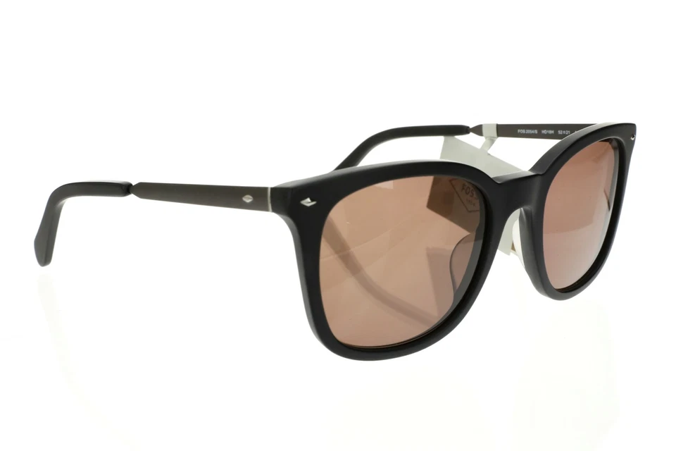 Gafas de sol cuadradas de borde completo negras/marrones Fossil 254338 para hombre FOS 2054/S Foto 4 de 4