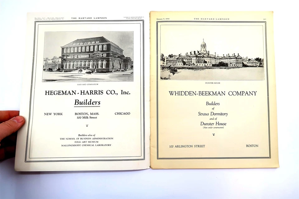 Vintage 1930 HARVARD LAMPOON from January 9th ~ Parody Humor Magazine Paperback Foto 2 de 4