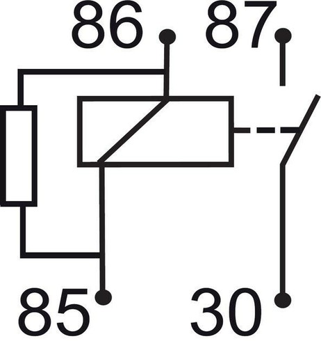 GEBE 990851 4 Terminales de alta resistencia SPST SIN Resistencia de Relé 12V 70A - Hecho en Alemania - Imagen 3 de 4