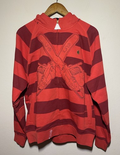 LRG Lifted Research Group Friday The 47th Jason Mask Hoodie M Red NWT Reissue
