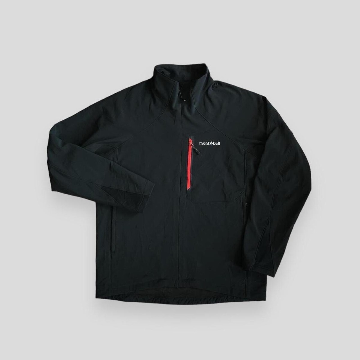 Montbell jacket black/dark grey soft shell waterproof Medium | eBay
