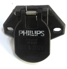 Phillips 16-722 7-Way HeavyDuty STA-DRY 2-Hole Ring Termination Split Pin Socket