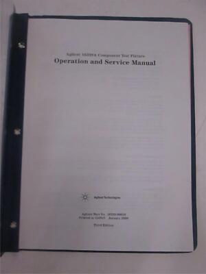 Agilent 16339A Component Test Fixture Operation and Service Manual, Used