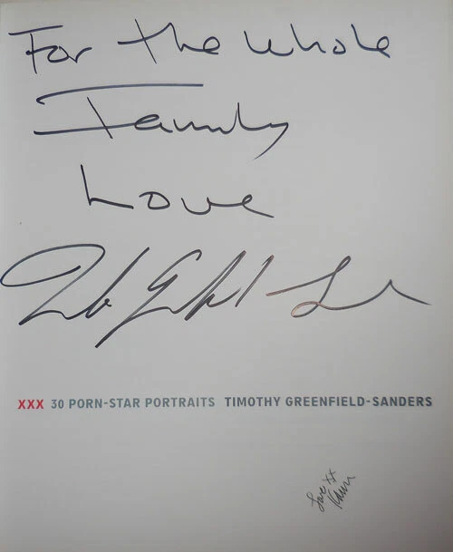 Timothy Photography Greenfield-Sanders / XXX 30 Porn-Star Portraits Signed  1st | eBay