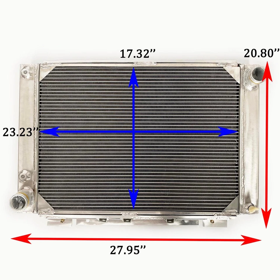Radiador de aluminio para Ford Thunderbird T-Bird 1964-1966 TBird 1965 64 65 66 A/MT Foto 2 de 4