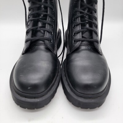 Dr. Martens AirWair Mono Vegan Leather 27032 Lace Up Boots Sz 9