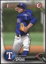 Lot of (100) Alex Speas 2016 Bowman Draft Paper RC Rookies - Texas Rangers QTY
