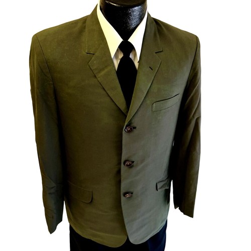 Vtg 50's BESPOKE Sport Coat IRIDESCENT 3 Btn Jacket Rockabilly SHARKSKIN Blazer