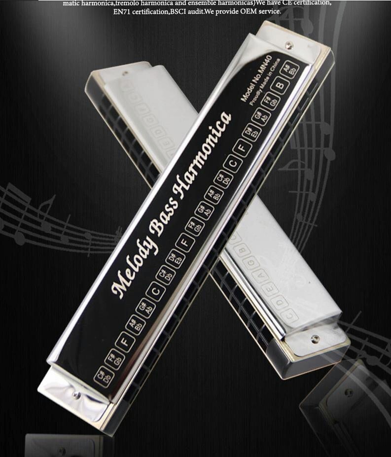 EASTTOP Melody Bass Harmonica Pocket Melody Bass Harmonica MN40