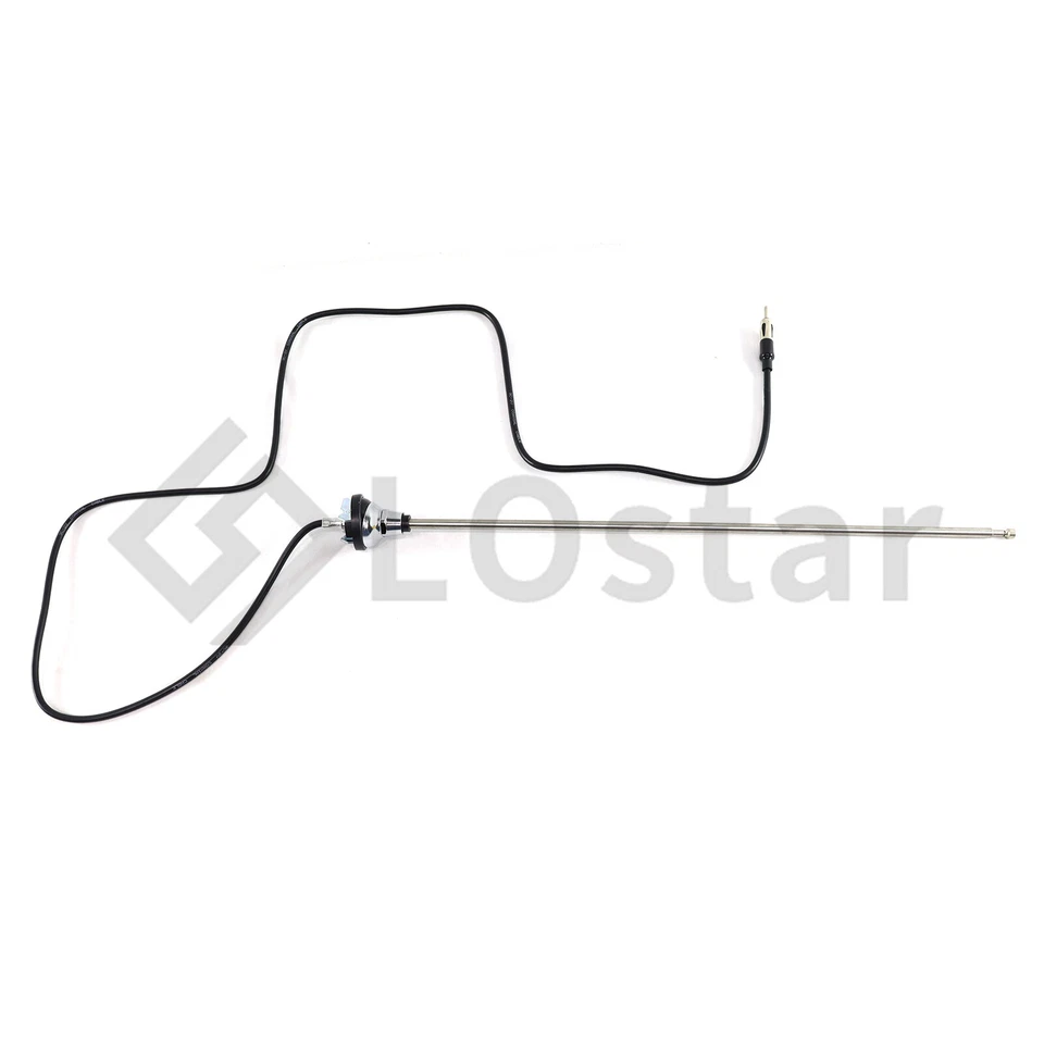 New 3 Section Retractable Nice Nos Vintage Style AM/FM Radio Antenna Round Base Foto 3 de 4