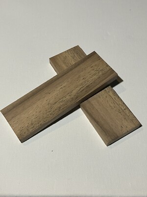 2 Piece Walnut Knife Handle Scales Lumber Blank Bookmatched 130x43x9mm #55