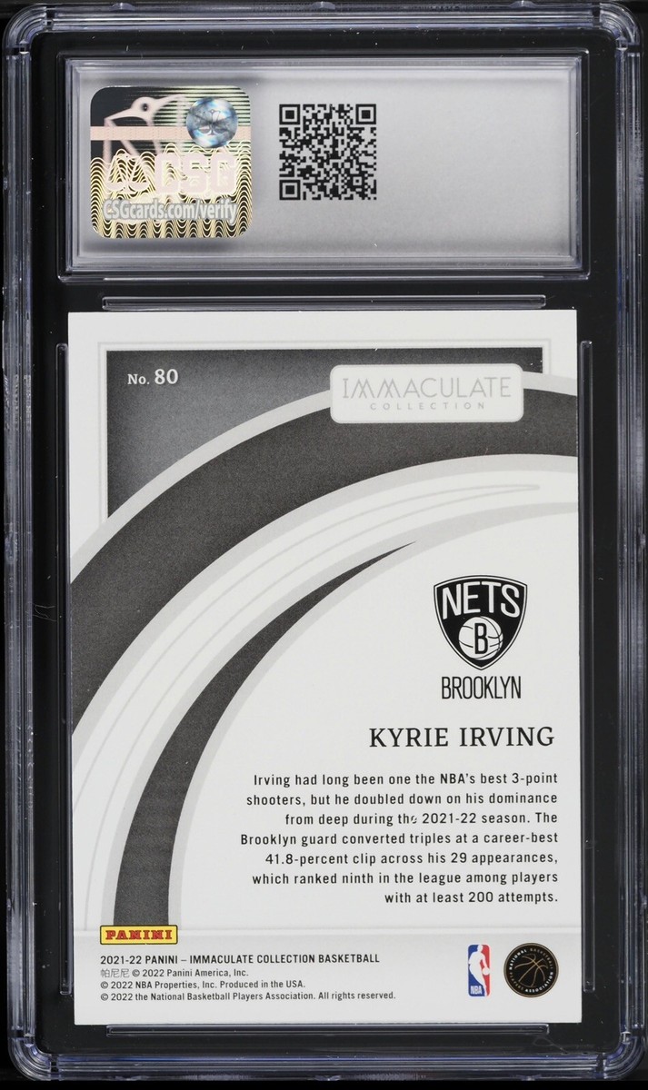 Kyrie Irving Patch 1/1 アービング immaculate Kyrie Irving 2018-19 Panini Incased Immaculate Patch Tag On